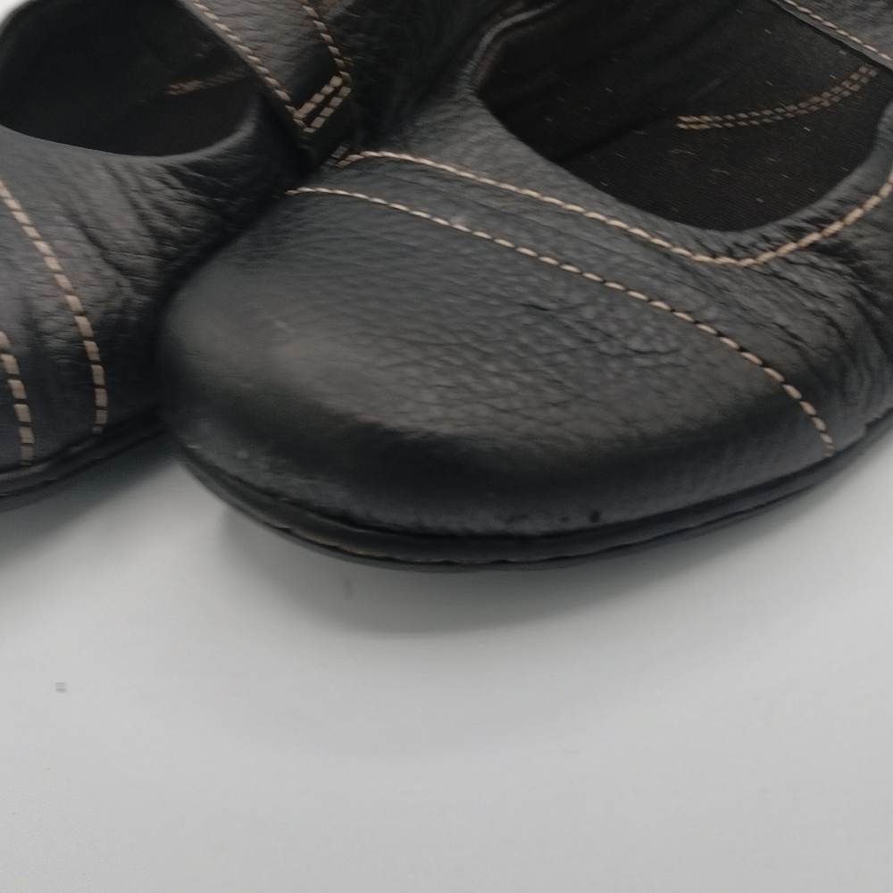Clarks bendables, women's black flats, size 11 M - Picture 11 of 12